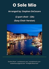 O Sole Mio SA choral sheet music cover